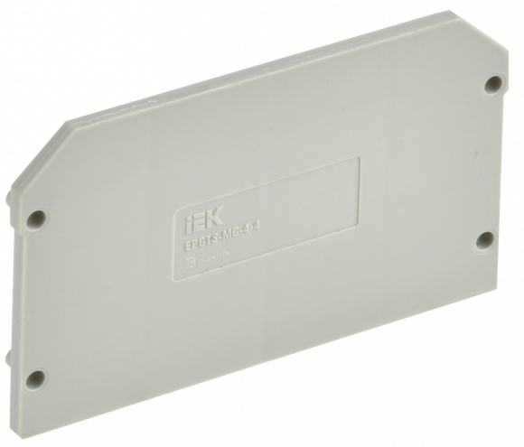 IEK Заглушка для колодки клеммной CTS-MC 4 вывода 4мм2 серая IEK, YCT12-00-4-K03-004-ZGL