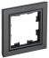 IEK BRITE Рамка 1-местная РУ-1-БрЧ черный IEK, BR-M12-K02