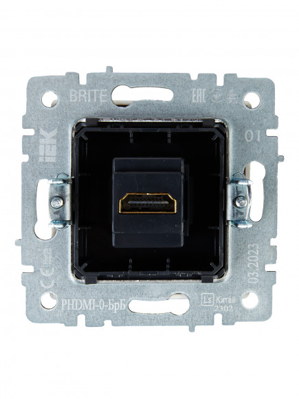 IEK BRITE Розетка HDMI РHDMI-0-БрБ белый IEK, BR-H10-K01