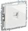 IEK BRITE Розетка компьютерная RJ45 кат.5E РК10-БрБ белый, BR-K10-1-K01-PRO