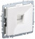 IEK BRITE Розетка компьютерная RJ45 кат.5E РК10-БрБ белый, BR-K10-1-K01-PRO