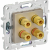 SKANDY Аудиорозетка 4-местная SK-A01Sh шампань IEK, SK-S40-K37