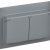 SKANDY Розетка 2-местная и крышкой 16А в сборе IP44 SK-R12Gr серый IEK, SK-R26-16-44-K03-F