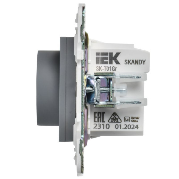 IEK SKANDY Термостат электронный с индикацией SK-T01Gr серый , SK-RT11-K03