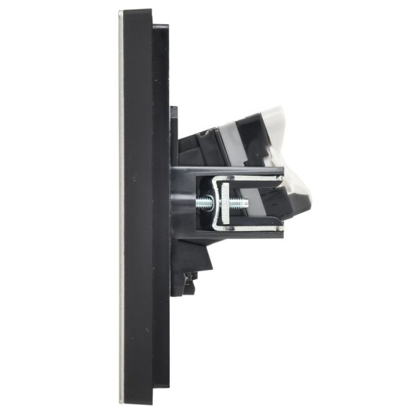 IEK FORTE&PIANO Розетка компьютерная двойная RJ45 кат.5E FP633M металл шампань IEK, FP-K20-1-M-K37