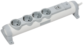 COMFORT Удлинитель У04К 4 места 2P+PE 1,5м 3х1,5мм2 16А USB A+C 20Вт белый IEK, 694615