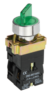 Переключатель LAY5-BK2365 2 положения зеленый NO+NC IEK, BSW90-BK-2-K06 Переключатель LAY5-BK2365 2 положения зеленый NO+NC IEK, BSW90-BK-2-K06