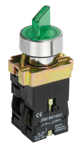 IEK Переключатель LAY5-BK2365 2 положения зеленый NO+NC IEK, BSW90-BK-2-K06 IEK Переключатель LAY5-BK2365 2 положения зеленый NO+NC IEK, BSW90-BK-2-K06