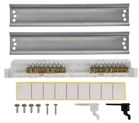 IEK UNION Compact Корпус пластиковый ЩРН-П-18 IP41 черная прозрачная дверь IEK, UIC-KP12-N-18-41-K01