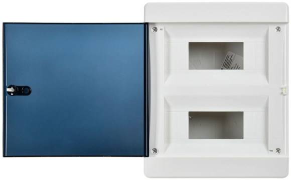 IEK UNION Compact Корпус пластиковый ЩРН-П-18 IP41 черная прозрачная дверь IEK, UIC-KP12-N-18-41-K01