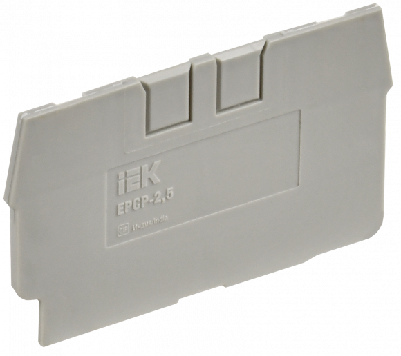 IEK Заглушка для колодки клеммной CP 2,5мм2 серая IEK, YCT20-00-K03-002-ZGL